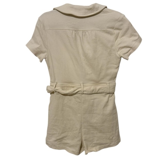 Heyson Cream Zip-Up Denim Romper - Picture 3 of 4